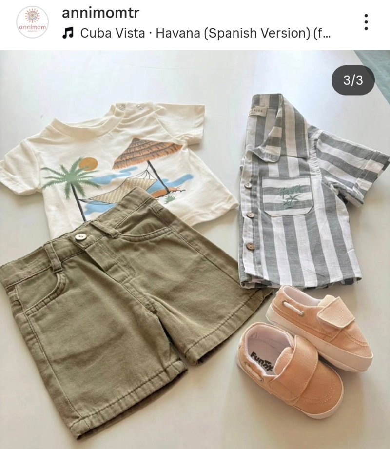 Çizgili Gömlekli 3lü Premium Set Hâki