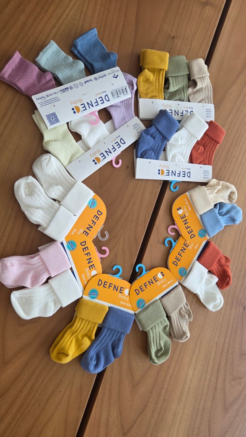2li / 3lü Bebek Çorabı (14 Renk)