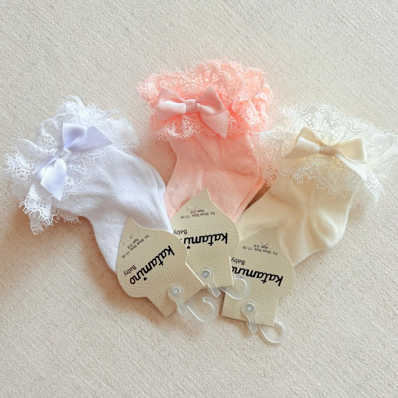 Dantel Detay Soket Çorap