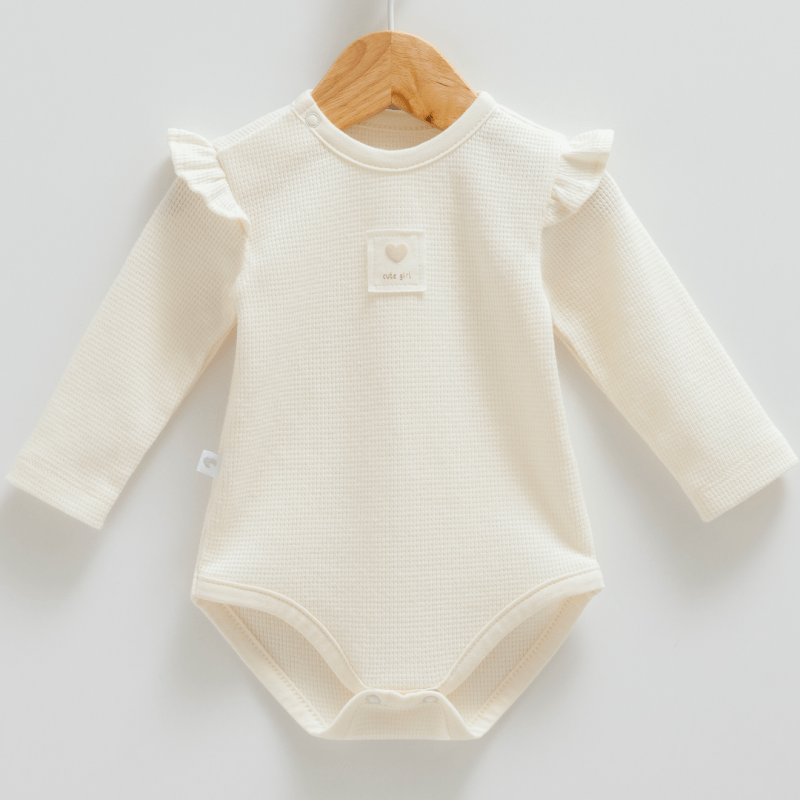 Organik Fırfır Detaylı 2li Zıbın Set