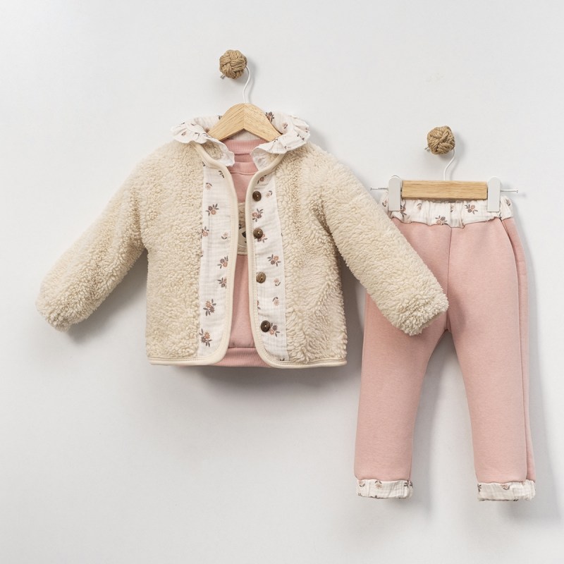 Peluş Yelekli Ayıcık Figürlü Takım