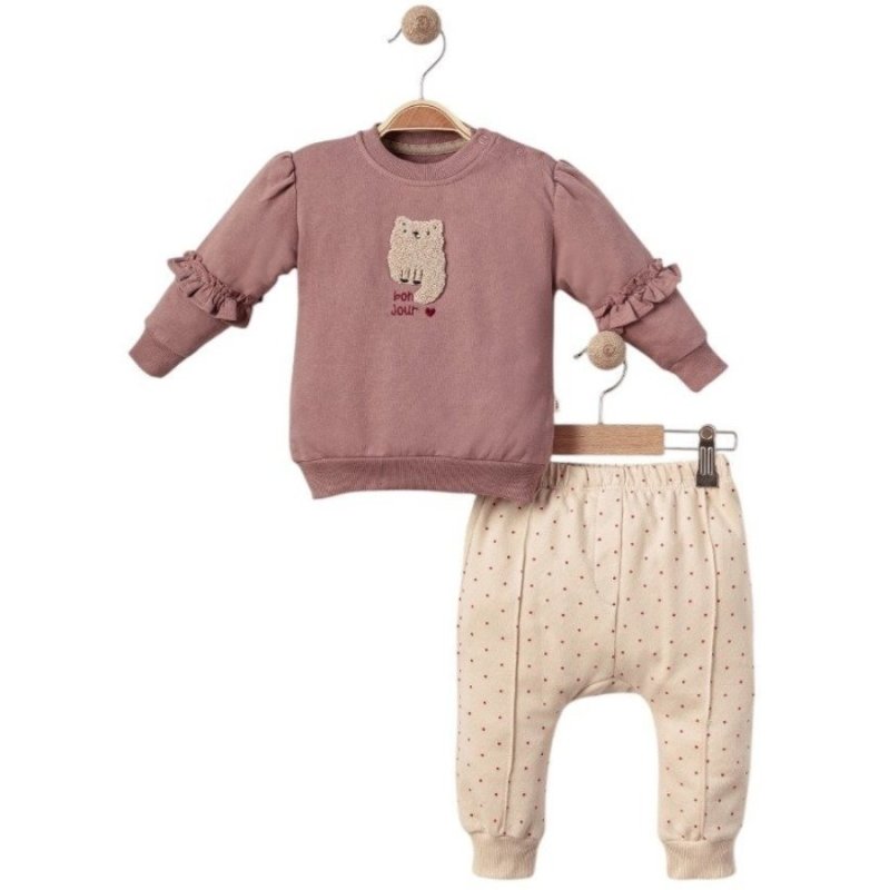 Fırfır Detay Tilki Figürlü Takım