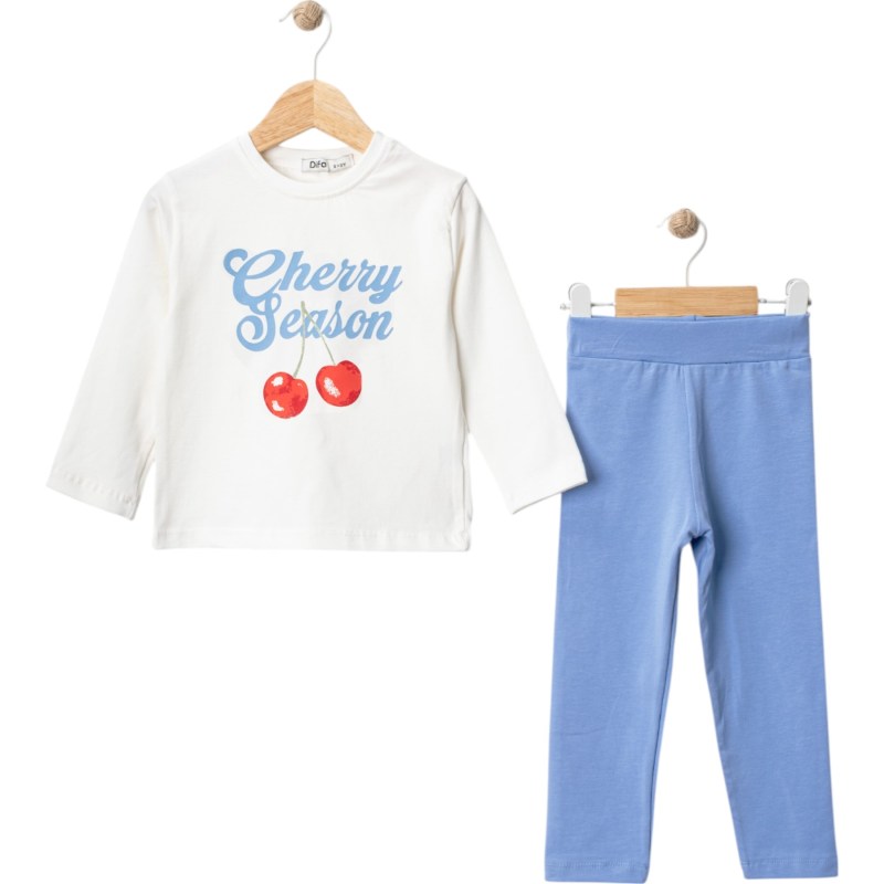 Kiraz Desen Taytlı Takım