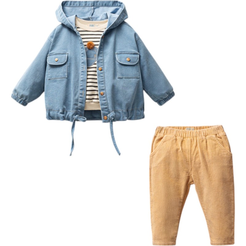 Kot Ceketli Kadife Takım