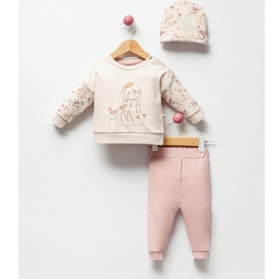 Alageyik Desen Organik Takım