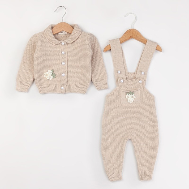 İncili Triko Salopetli Takım