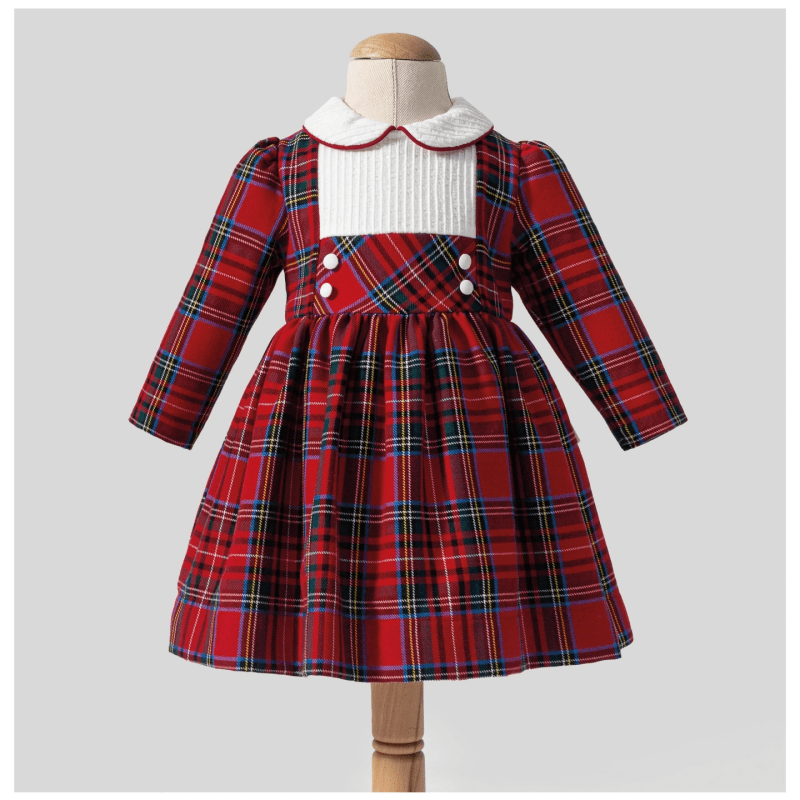 Kırmızı Ekose Elbise