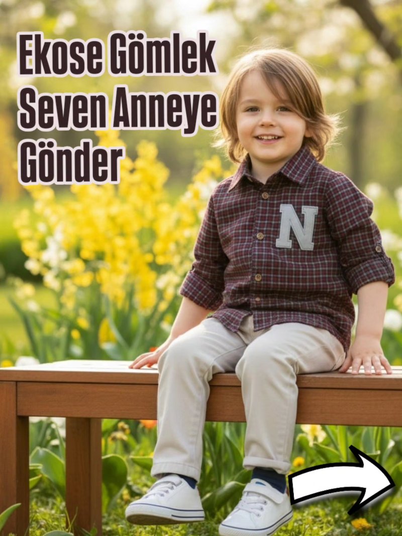 Ekose Gömlekli Kışlık Gabardin Takım