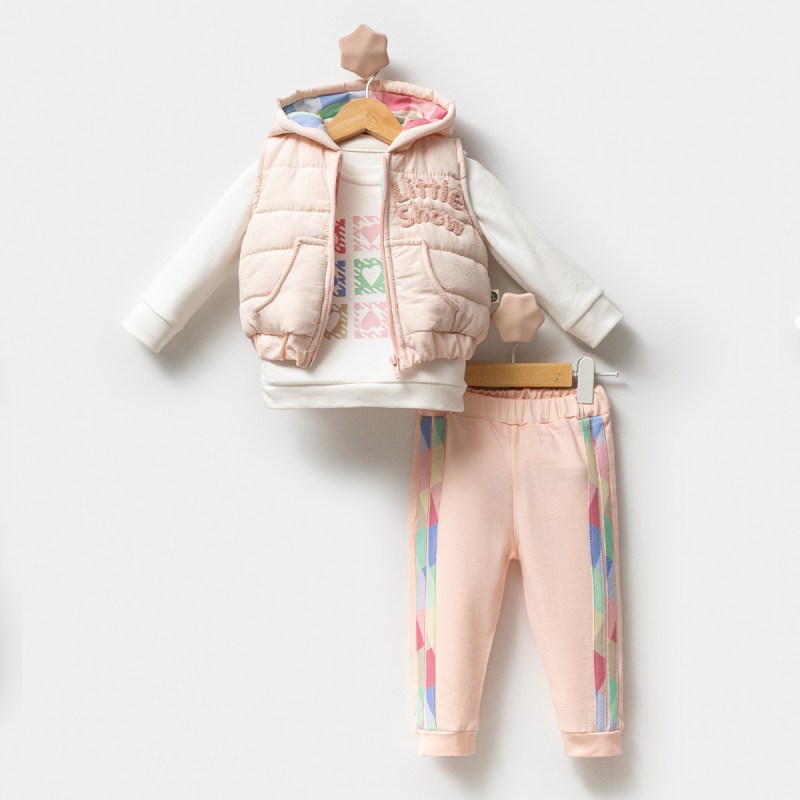 Mont Yelekli Kapşonlu Takım