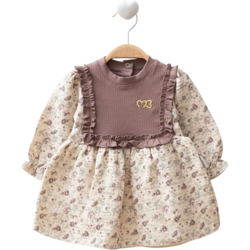 Süveter Detay Çıtır Çiçek Müslin Elbise (2 Farklı Renk Seçeneği Mevcut)